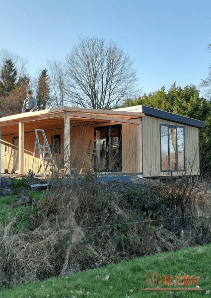 Chalet plaatsen op Locatie - GB Chaletbouw, GB Houtbouw Dronten